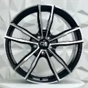 RIN 19X8.5 5-112 R1 SPORT 612 BLACK MACHINED FACE ET40 CB66.6