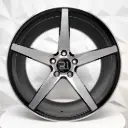 RIN 18X8.5 5-108 R1 SPORT LG04 BLACK MACHINE FACE ET33 CB73.1