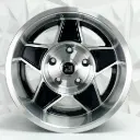 RIN 15X10 5-114.3 R1 SPORT L55542A BLACK MACHINE FACE MACHINE LIP ET-44 CB73.1